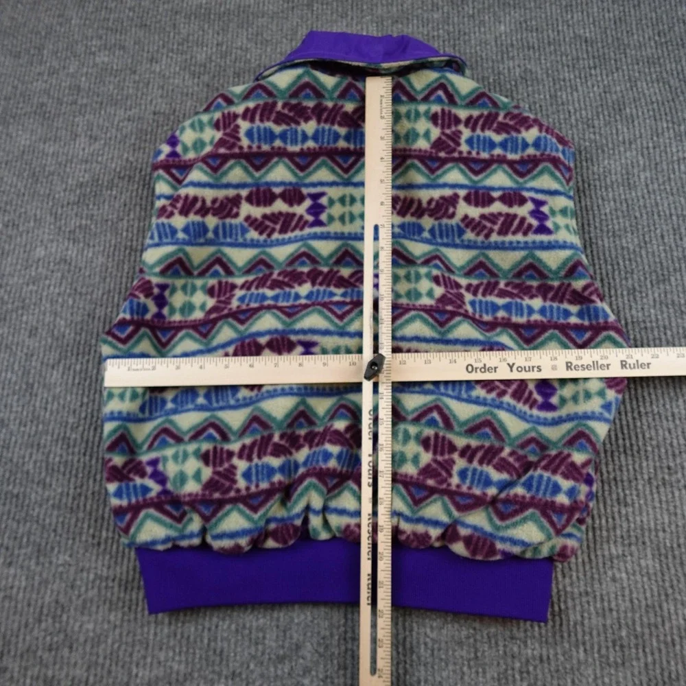 Vintage Colorado Rockies Vest Womens Large Purple MLB Reversible Columbia Fleece - Picture 7 of 10